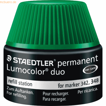 4007817488065 - STAEDTLER Refillstation Lumocolor duo grün