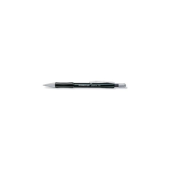 4007817779057 - STAEDTLER Druckbleistift Graphite 779 schwarz Minenstärke 05 mm versenkbare Spitze mit Radierer (779 05-9)