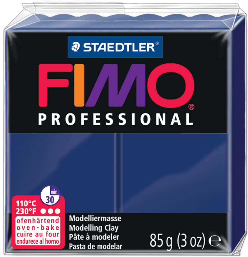 4007817800188 - 4 x Modelliermasse Fimo professional marineblau 85g