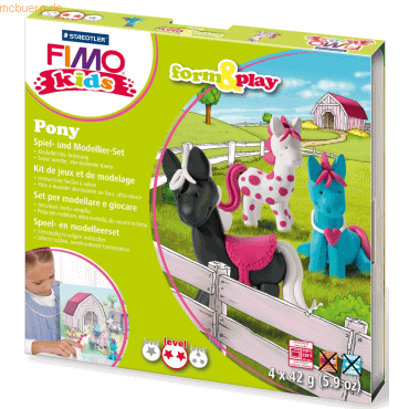 4007817806142 - Fimo Kids 8034-08LY Form&Play Modelliermasse-Set 4x 42g Pony 4007817806142 168 Gramm