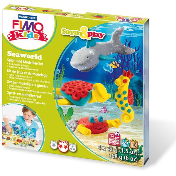 4007817806289 - STAEDTLER Modelliermasse Fimo ModeliermKids Seaworld 8034 14 LY