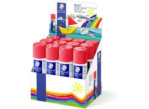 4007817960455 - Noris Display mit 12 Klebestiften 40g - lösungsmittelfrei - für den Schulgebrauch - klebt Papier Karton Stoff etc - Staedtler
