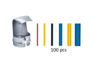 4007841075811 - Schrumpfschlauch-Set inkl Reflektordüse und 100x Schrumpfschläuche 16 – 95 mm - Steinel