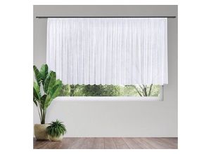 4007863653028 - Gardine Laura Gardinen Gr 150 cm Smokband 600 cm weiß Smokband Elegante Voile Grundware