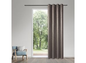 4007863698401 - Vorhang Grace Gr 1 grau (taupe) B145cm H245cm Polyester Gardinen Blickdichter Ösenschal Grace 4007863698401 - Vorhang Grace Gr 1 grau (taupe) B145cm H245cm Polyester Gardinen Blickdichter Ösenschal Grace