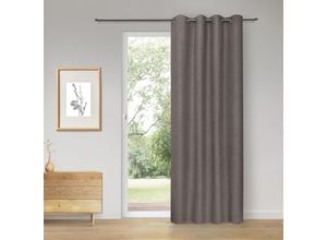 4007863699873 - Verdunkelungsvorhang Tamara Gr 1 grau (taupe) B145cm H245cm Polyester Gardinen SB-Ösenschal Tamara 4007863699873 - Verdunkelungsvorhang Tamara Gr 1 grau (taupe) B145cm H245cm Polyester Gardinen SB-Ösenschal Tamara