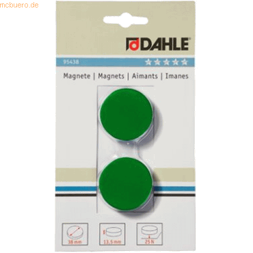 4007885954387 - 10 x Magnete 38mm grün VE=2 Stück