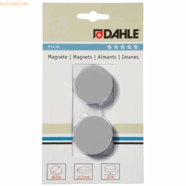 4007885984384 - 10 x Magnete 38mm grau VE=2 Stück 4007885984384 - 10 x Magnete 38mm grau VE=2 Stück