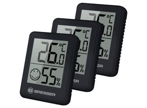 4007922065175 - BRESSER ClimaTemp Thermo-Hygrometer Indikator 3er Set Farbe schwarz