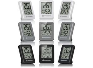 4007922093499 - BRESSER ClimaTrend Hygro Indikator 3er-Set Thermo-Hygrometer Farbe anthracite