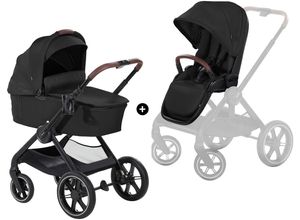 4007923165478 - Kombi-Kinderwagen HAUCK Walk N Care Air Set black schwarz (black) Baby Kinderwagen Kombikinderwagen belastbar bis 22 kg