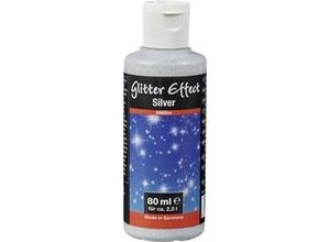 4007955734086 - Glitter Effect Silver 80 ml Struktur- & Effektfarbe - Decotric