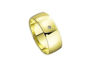 4007972081309 - Trauring FIRETTI Schmuck Geschenk Gold Hochzeit Ehering LIEBE Fingerringe Gr 165 001 ct P2 = erkennbare Einschlüsse mit Brillant Gelbgold 585 7 mm gelb (gelbgoldfarben) Trauringe Made in Germany wahlweise mit oder ohne Brillant