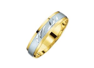 4007972083747 - Trauring FIRETTI Schmuck Geschenk Gold 375 Hochzeit Ehering LIEBE Fingerringe Gr 165 ohne Brillant Gelbgold 375-Weißgold 375 5 mm goldfarben (gelbgoldfarben weißgoldfarben) Trauringe Made in Germany wahlweise mit oder ohne Brillant