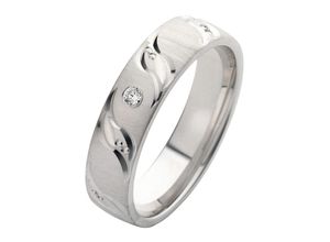 4007972347986 - Trauring FIRETTI Schmuck Geschenk Hochzeit Ehering LIEBE Fingerringe Gr 165 mit Zirkonia Silber 925 (Sterlingsilber) 50 mm silberfarben (silberfarben kristallweiß) Trauringe wahlweise mit oder ohne Zirkonia