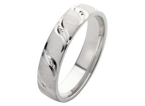 4007972348082 - Trauring FIRETTI Schmuck Geschenk Hochzeit Ehering LIEBE Fingerringe Gr 165 ohne Zirkonia Silber 925 (Sterlingsilber) 5 mm silberfarben Trauringe wahlweise mit oder ohne Zirkonia