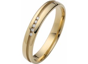 4007972376931 - Trauring FIRETTI Schmuck Geschenk Gold 375 Hochzeit Ehering LIEBE Fingerringe Gr 165 0025 ct SI = kleine Einschlüsse mit Brillanten Gelbgold 375 35 mm gelb (gelbgoldfarben) Trauringe Made in Germany wahlweise mit oder ohne Brillanten