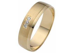 4007972377839 - Trauring FIRETTI Schmuck Geschenk Gold 375 Hochzeit Ehering LIEBE Fingerringe Gr 165 003 ct SI = kleine Einschlüsse mit Brillanten Gelbgold 375 5 mm gelb (gelbgoldfarben) Trauringe Made in Germany wahlweise mit oder ohne Brillanten