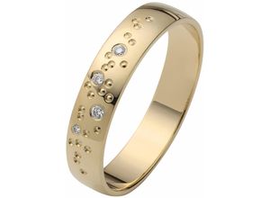 4007972381447 - Trauring FIRETTI Schmuck Geschenk Gold 375 Hochzeit Ehering LIEBE Sterne Fingerringe Gr 165 003 ct SI = kleine Einschlüsse mit Brillanten Gelbgold 375 4 mm gelb (gelbgoldfarben) Trauringe Made in Germany wahlweise mit oder ohne Brillanten