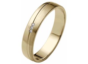 4007972383069 - Trauring FIRETTI Schmuck Geschenk Gold 375 Hochzeit Ehering LIEBE Fingerringe Gr 165 0015 ct SI = kleine Einschlüsse mit Brillanten Gelbgold 375 4 mm gelb (gelbgoldfarben) Trauringe Made in Germany wahlweise mit oder ohne Brillanten