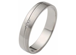 4007972383335 - Trauring FIRETTI Schmuck Geschenk Gold 375 Hochzeit Ehering LIEBE Fingerringe Gr 165 0015 ct SI = kleine Einschlüsse mit Brillanten Weißgold 585 4 mm weiß (weißgoldfarben) Trauringe Made in Germany wahlweise mit oder ohne Brillanten