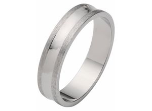 4007972384417 - Trauring FIRETTI Schmuck Geschenk Hochzeit Ehering LIEBE Fingerringe Gr 18 ohne Zirkonia Silber 925 (Sterlingsilber) 5 mm silberfarben Trauringe wahlweise mit oder ohne Zirkonia