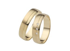 4007972554919 - Trauring FIRETTI Schmuck Geschenk Gold 750 Hochzeit Ehering LIEBE Fingerringe Gr 50 ohne Brillanten Gelbgold 750 5 mm gelb (gelbgoldfarben) Trauringe Made in Germany wahlweise mit oder ohne Brillanten