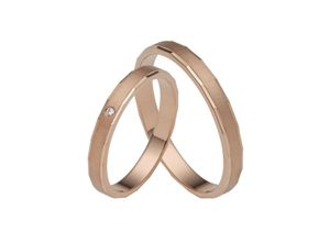 4007972586620 - Trauring FIRETTI Schmuck Geschenk Gold 375 Hochzeit Ehering LIEBE Fingerringe Gr 50 001 ct SI = kleine Einschlüsse mit Brillant Roségold 375 30 mm rosegold (roségoldfarben) Trauringe Made in Germany wahlweise mit oder ohne Brillant