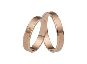 4007972587641 - Trauring FIRETTI Schmuck Geschenk Gold 375 Hochzeit Ehering LIEBE Fingerringe Gr 50 001 ct SI = kleine Einschlüsse mit Brillant Roségold 375 40 mm rosegold (roségoldfarben) Trauringe Made in Germany wahlweise mit oder ohne Brillant