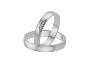 4007972592232 - Trauring FIRETTI Schmuck Geschenk Gold 375 Hochzeit Ehering LIEBE Fingerringe Gr 165 002 ct SI = kleine Einschlüsse mit Brillanten Weißgold 375 35 mm weiß (weißgoldfarben) Trauringe Made in Germany wahlweise mit oder ohne Brillanten