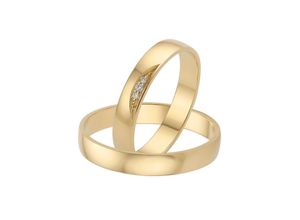 4007972592331 - Trauring FIRETTI Schmuck Geschenk Gold 375 Hochzeit Ehering LIEBE Fingerringe Gr 175 002 ct SI = kleine Einschlüsse mit Brillanten Gelbgold 585 35 mm goldfarben (gelbgoldfarben) Made in Germany wahlweise mit oder ohne Brillanten