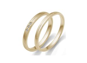 4007972593703 - Trauring FIRETTI Schmuck Geschenk Gold 375 Hochzeit Ehering LIEBE Fingerringe Gr 50 0015 ct SI = kleine Einschlüsse mit Brillanten Gelbgold 375 25 mm gelb (gelbgoldfarben) Trauringe Made in Germany wahlweise mit oder ohne Brillanten