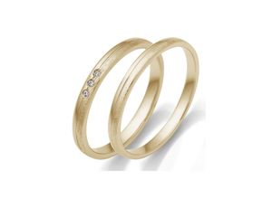 4007972593949 - Trauring FIRETTI Schmuck Geschenk Gold 375 Hochzeit Ehering LIEBE Fingerringe Gr 50 0015 ct SI = kleine Einschlüsse mit Brillanten Gelbgold 585 25 mm gelb (gelbgoldfarben) Trauringe Made in Germany wahlweise mit oder ohne Brillanten