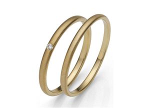 4007972594724 - Trauring FIRETTI Schmuck Geschenk Gold 375 Hochzeit Ehering LIEBE Fingerringe Gr 50 0015 ct SI = kleine Einschlüsse mit Brillant Gelbgold 375 20 mm gelb (gelbgoldfarben) Trauringe Made in Germany wahlweise mit oder ohne Brillant