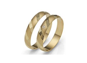 4007972595745 - Trauring FIRETTI Schmuck Geschenk Gold 375 Hochzeit Ehering LIEBE Fingerringe Gr 50 0015 ct SI = kleine Einschlüsse mit Brillant Gelbgold 375 40 mm gelb (gelbgoldfarben) Trauringe Made in Germany wahlweise mit oder ohne Brillanten