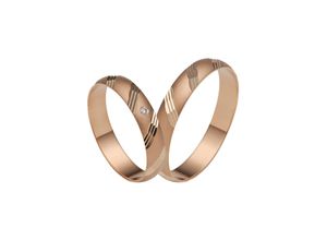 4007972596148 - Trauring FIRETTI Schmuck Geschenk Gold 375 Hochzeit Ehering LIEBE Fingerringe Gr 50 001 ct SI = kleine Einschlüsse mit Brillant Roségold 585 40 mm rosegold (roségoldfarben) Trauringe Made in Germany wahlweise mit oder ohne Brillanten