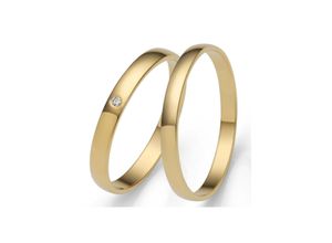 4007972597510 - Trauring FIRETTI Schmuck Geschenk Gold Hochzeit Ehering LIEBE Fingerringe Gr 56 ohne Brillant Gelbgold 585 25 mm gelb (gelbgoldfarben) Trauringe Made in Germany wahlweise mit oder ohne Brillant