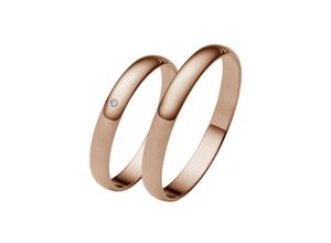 4007972597930 - Trauring FIRETTI Schmuck Geschenk Gold 375 Hochzeit Ehering LIEBE Fingerringe Gr 50 0005 ct SI = kleine Einschlüsse mit Brillant Roségold 375 30 mm rosegold (roségoldfarben) Trauringe Made in Germany wahlweise mit oder ohne Brillant