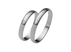 4007972598098 - Trauring FIRETTI Schmuck Geschenk Gold 375 Hochzeit Ehering LIEBE Fingerringe Gr 50 0005 ct SI = kleine Einschlüsse mit Brillant Weißgold 585 30 mm weiß (weißgoldfarben) Trauringe Made in Germany wahlweise mit oder ohne Brillant