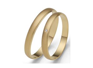 4007972598791 - Trauring FIRETTI Schmuck Geschenk Gold 375 Hochzeit Ehering LIEBE Fingerringe Gr 50 0005 ct SI = kleine Einschlüsse mit Brillant Gelbgold 375 30 mm gelb (gelbgoldfarben) Trauringe Made in Germany wahlweise mit oder ohne Brillant