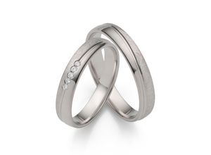 4007972616013 - Trauring FIRETTI Schmuck Geschenk Hochzeit Ehering LIEBE Fingerringe Gr 50 mit Zirkonia Silber 925 (Sterlingsilber) 4 mm silberfarben (silberfarben kristallweiß) Trauringe Made in Germany - wahlweise mit oder ohne Zirkonia (synth)