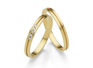 4007972649240 - Trauring FIRETTI Schmuck Geschenk Gold 375 Hochzeit Ehering LIEBE Fingerringe Gr 50 005 ct SI = kleine Einschlüsse mit Brillanten Gelbgold 585 25 mm gelb (gelbgoldfarben) Trauringe Made in Germany wahlweise mit oder ohne Brillanten