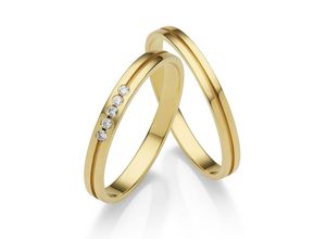 4007972649448 - Trauring FIRETTI Schmuck Geschenk Gold 375 Hochzeit Ehering LIEBE Fingerringe Gr 50 ohne Brillanten Gelbgold 585 25 mm gelb (gelbgoldfarben) Trauringe Made in Germany wahlweise mit oder ohne Brillanten