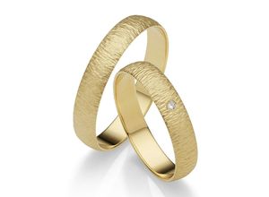 4007972650840 - Trauring FIRETTI Schmuck Geschenk Gold 375 Hochzeit Ehering LIEBE Fingerringe Gr 50 ohne Brillant Gelbgold 585 5 mm gelb (gelbgoldfarben) Trauringe Made in Germany wahlweise mit oder ohne Brillant