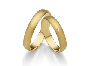 4007972651144 - Trauring FIRETTI Schmuck Geschenk Gold 375 Hochzeit Ehering LIEBE Fingerringe Gr 50 ohne Brillant Gelbgold 375 4 mm gelb (gelbgoldfarben) Trauringe Made in Germany wahlweise mit oder ohne Brillant