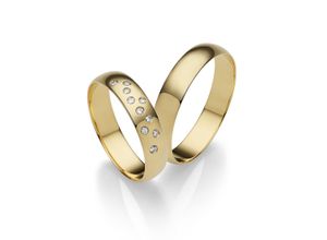 4007972651878 - Trauring FIRETTI Schmuck Geschenk Gold 375 Hochzeit Ehering LIEBE Fingerringe Gr 50 0075 ct SI = kleine Einschlüsse mit Brillanten Gelbgold 585 45 mm gelb (gelbgoldfarben) Trauringe Made in Germany wahlweise mit oder ohne Brillanten