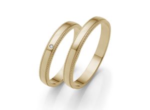 4007972653575 - Trauring FIRETTI Schmuck Geschenk Gold 375 Hochzeit Ehering LIEBE Fingerringe Gr 50 ohne Brillant Gelbgold 375 3 mm gelb (gelbgoldfarben) Trauringe Made in Germany wahlweise mit oder ohne Brillant