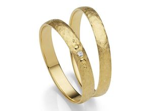 4007972655050 - Trauring FIRETTI Schmuck Geschenk Gold 375 Hochzeit Ehering LIEBE Fingerringe Gr 50 001 ct SI = kleine Einschlüsse mit Brillant Gelbgold 375 3 mm gelb (gelbgoldfarben) Trauringe Made in Germany wahlweise mit oder ohne Brillant