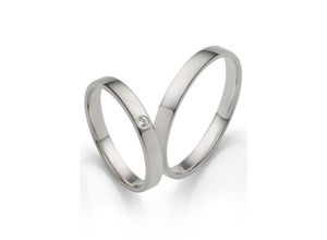 4007972655708 - Trauring FIRETTI Schmuck Geschenk Hochzeit Ehering LIEBE Fingerringe Gr 63 ohne Zirkonia Silber 925 (Sterlingsilber) 3 mm silberfarben Trauringe Made in Germany - wahlweise mit oder ohne Zirkonia (synth)