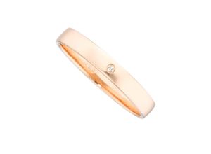 4007972683299 - Trauring FIRETTI Schmuck Geschenk Gold Hochzeit Ehering LIEBE Fingerringe Gr 165 001 ct SI = kleine Einschlüsse mit Brillant Roségold 375 3 mm rosegold (roségoldfarben) Trauringe Made in Germany wahlweise mit oder ohne Brillant